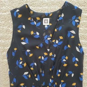 Anne Klein belted midi dress